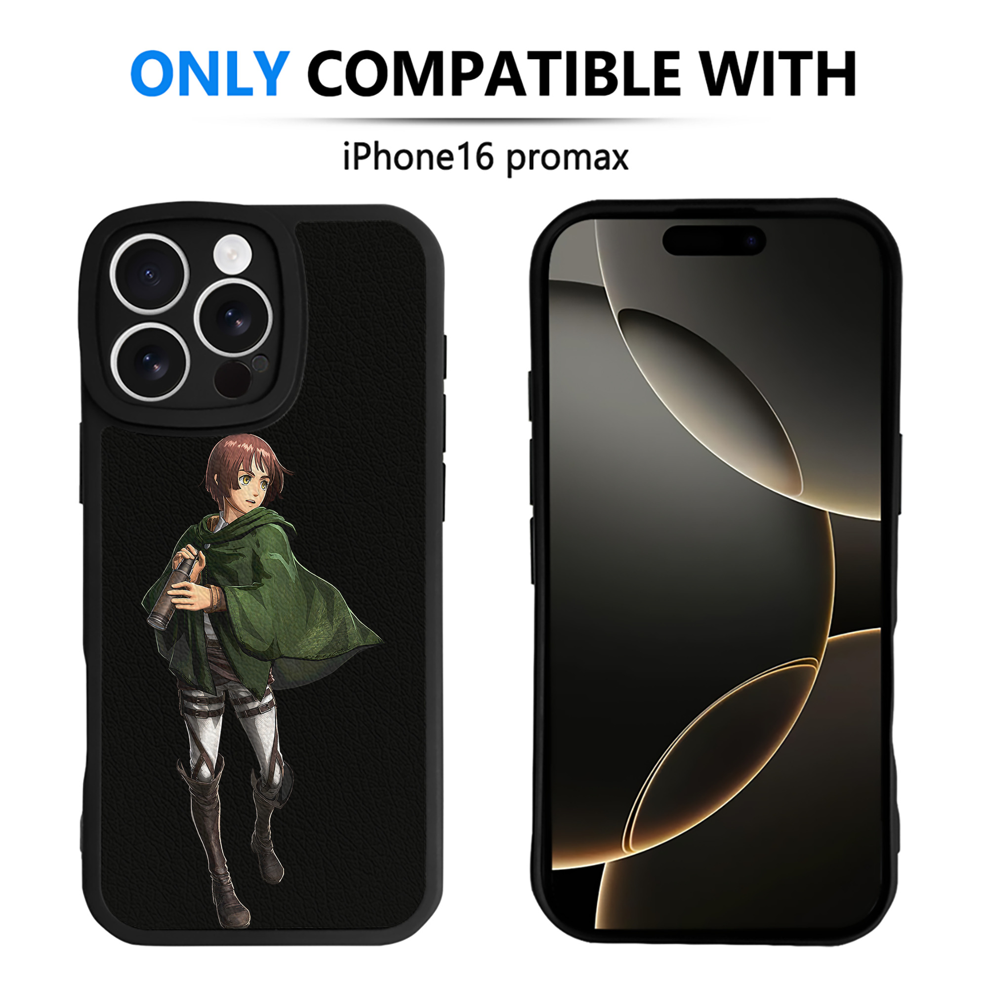 （画像用） 進撃の巨人 Attack on Titan 【iPhone 16シリーズ対応】シリコンスマホケース（レザー調） 材質：シリコン